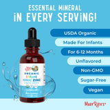 MaryRuth's zinc infantil, tapón seguro, pensado para uso doméstico.