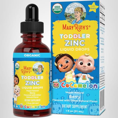 MaryRuth's zinc para niños pequeños, etiqueta limpia