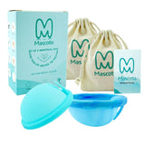 Mascoto disco menstrual pack 2, reutilizable para uso diario cómodo y sostenible.