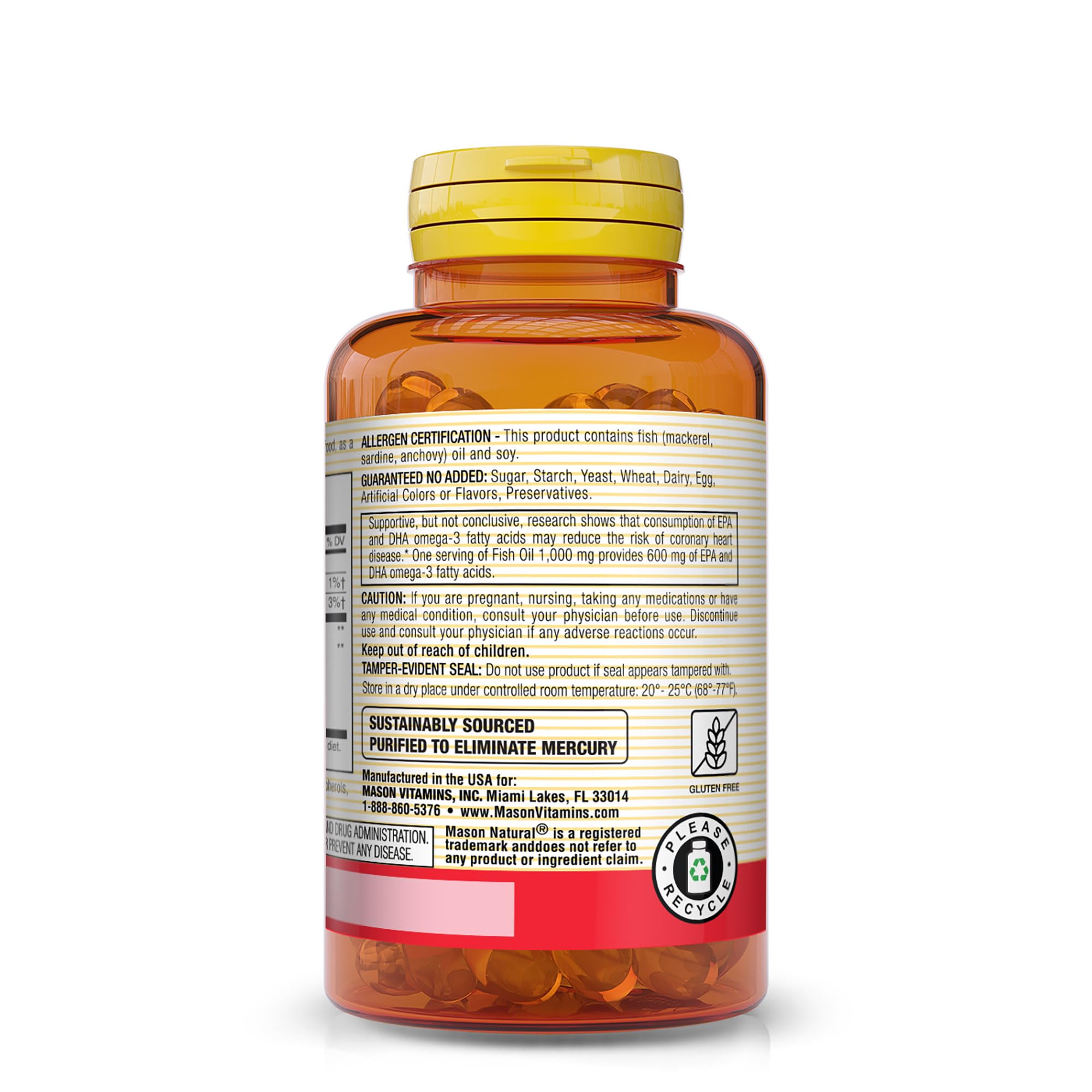 Mason Natural aceite de pescado con EPA y DHA para apoyo diario
