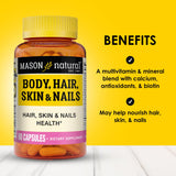 Mason Natural cápsulas con biotina para fortalecer cabello y uñas