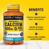 Tabletas masticables Mason Natural, sabor Café Mocha, apoyo diario a la función muscular