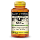 Mason Natural curcuma: cápsulas con absorción optimizada para uso diario.
