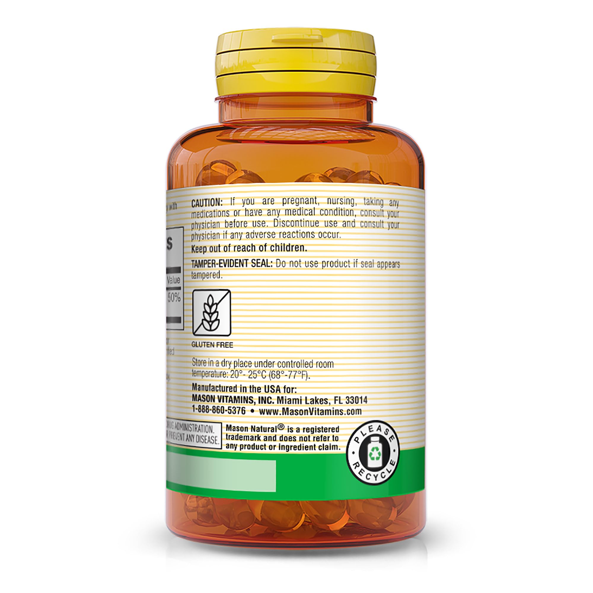 Mason Natural Vitamina D3, soporte inmunitario diario para bienestar.