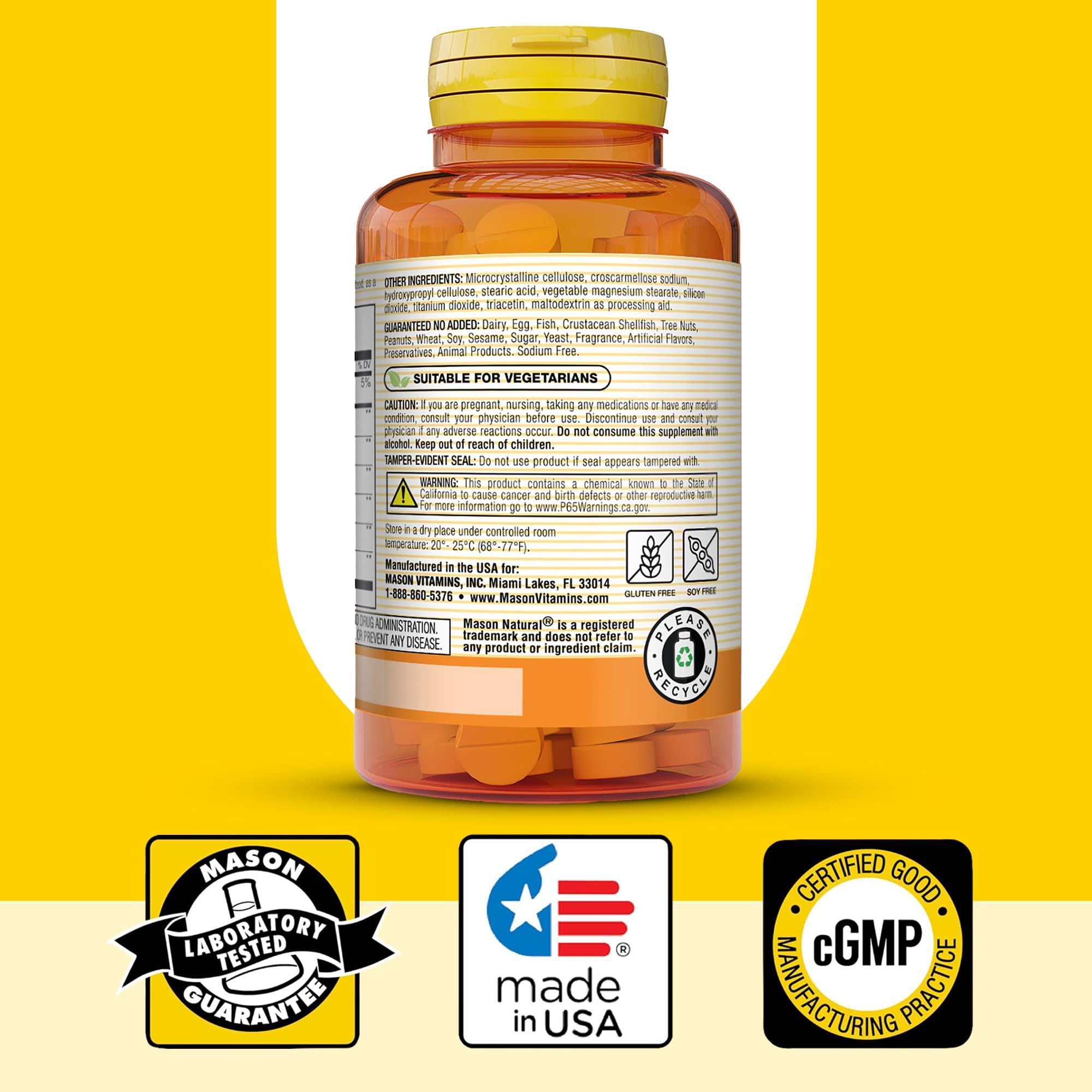 Mason Natural Dosis 1 Tableta: opción práctica para la ingesta nocturna