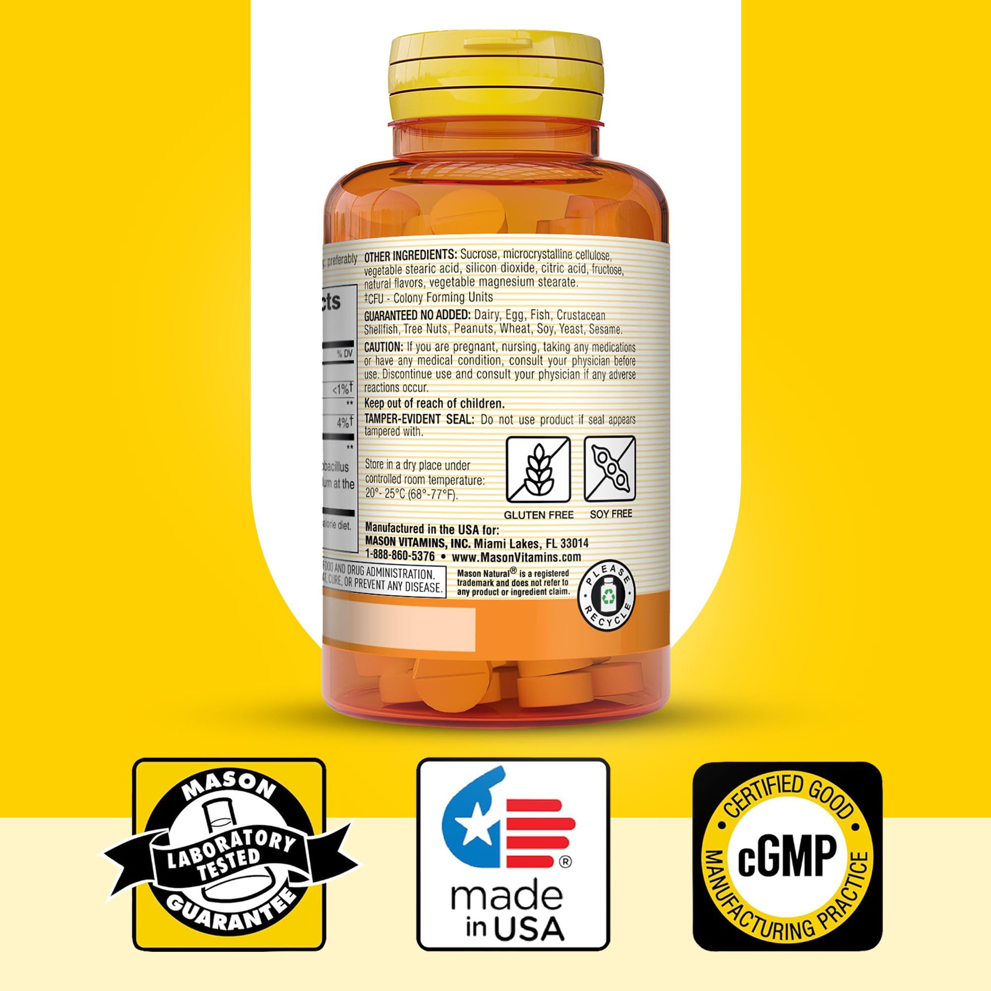 Embalaje de Mason Natural con control de calidad y cgmp.