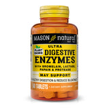 Mason Natural enzimas digestivas Ultra con bromelina y proteasa para una digestión suave.