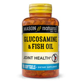 Mason Natural glucosamina y aceite de pescado en cápsulas para articulaciones.