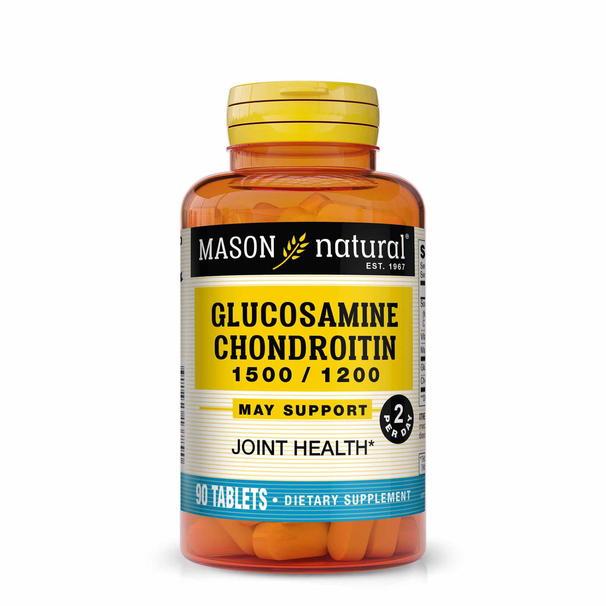 Mason Natural glucosamina condroitina tabletas-articulaciones: apoyo potencial a la movilidad diaria