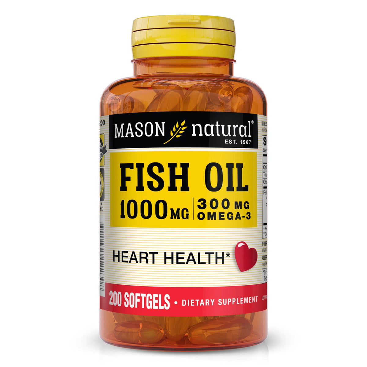 Mason Natural Omega-3 cápsulas: aporte diario de EPA y DHA para movilidad