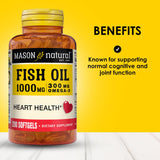 Mason Natural Omega-3 dosis diaria: cápsula suave fácil de tragar con comida