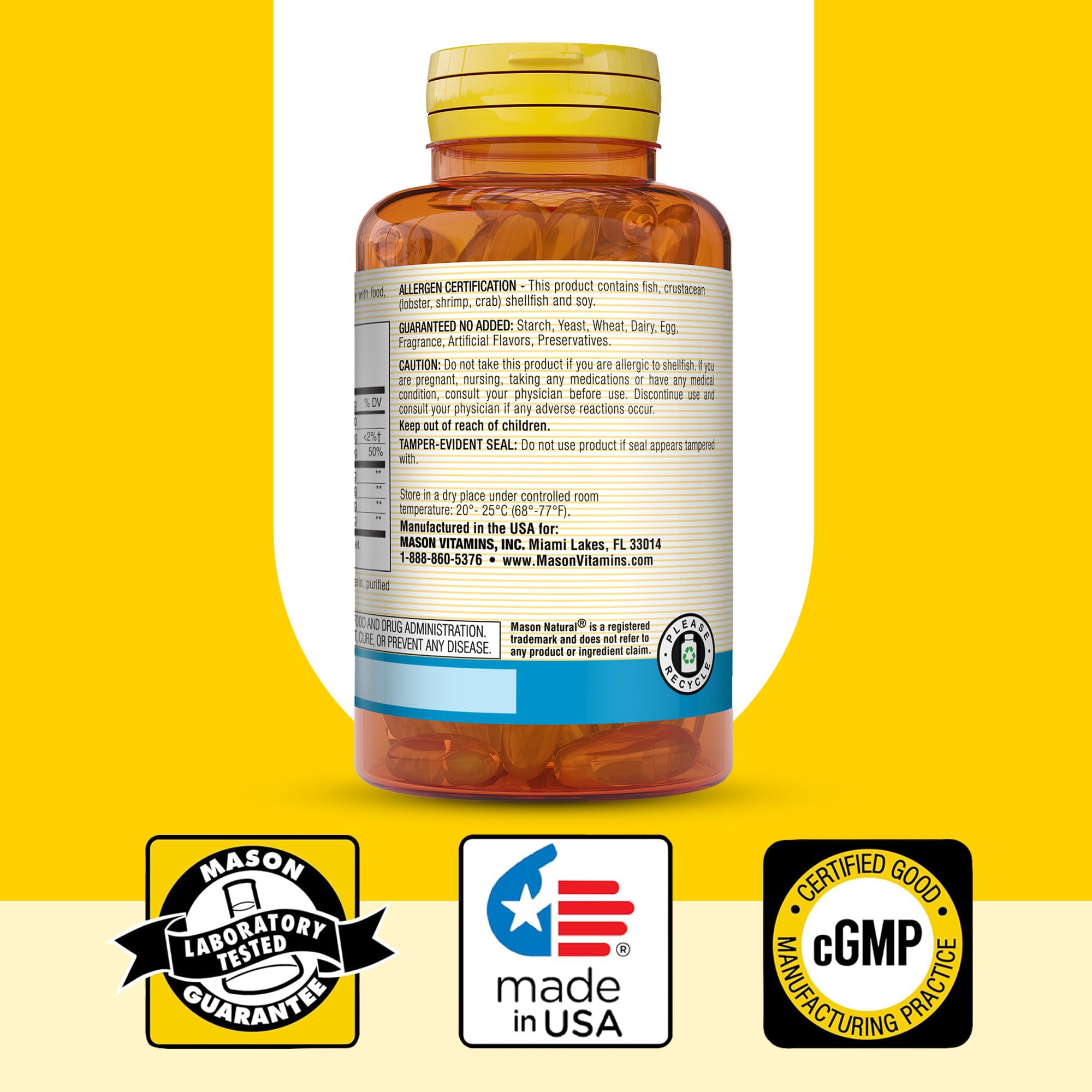 Control de calidad cGMP en Mason Natural.