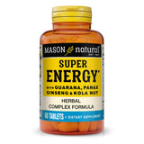 Mason Natural Super Energy: botella con enfoque en energía sostenida para el día