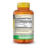 Etiqueta clara de Mason Natural Tabletas B12 250 mcg con información nutricional