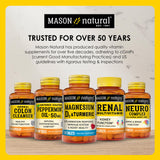 Mason Natural tabletas B12 para soporte nervioso diario.