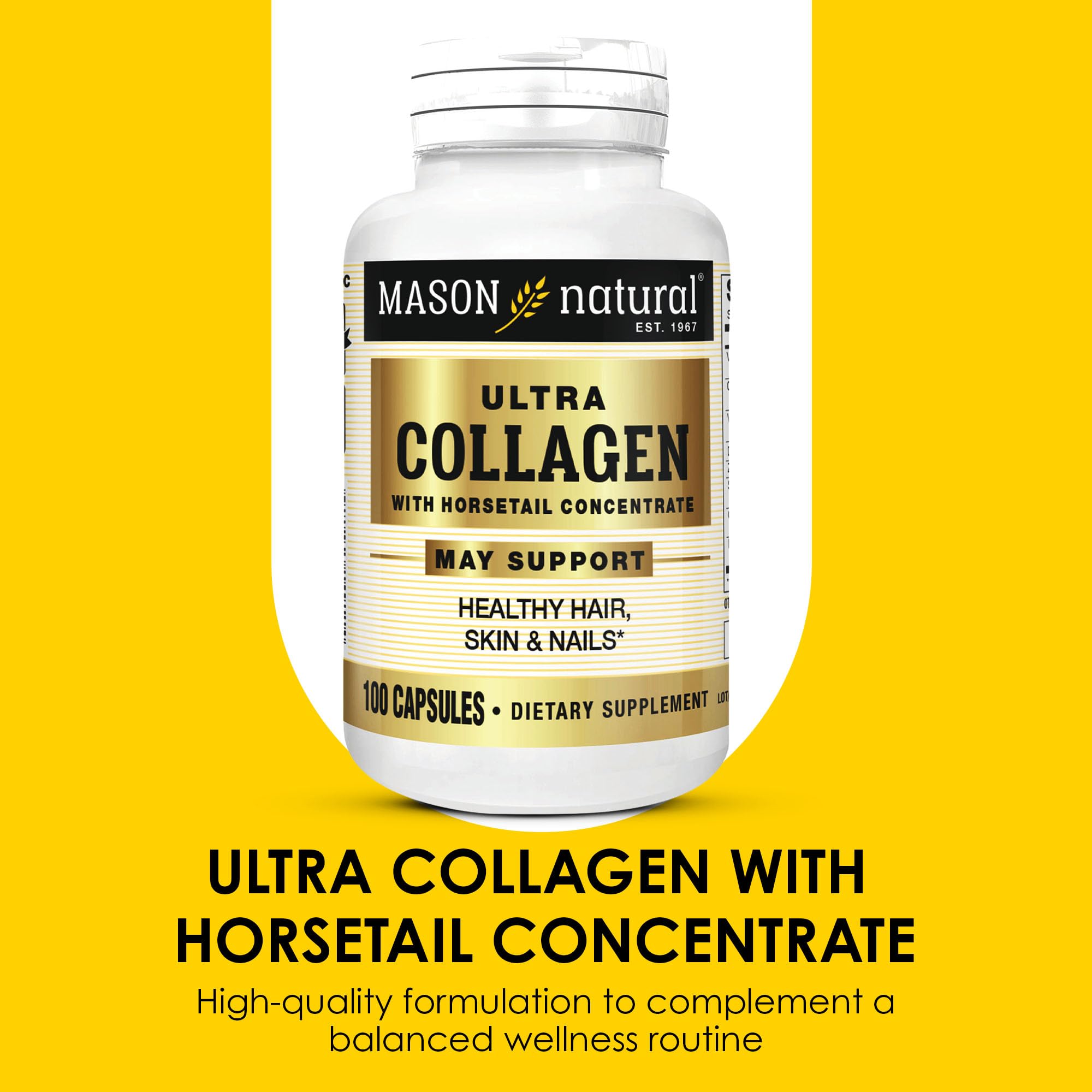 Mason Natural Ultra Colágeno caja en mesa, muestra del envase