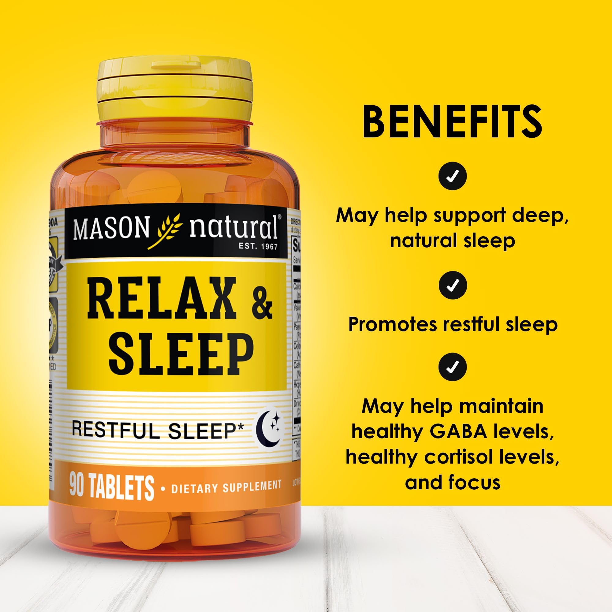 Mason Natural Valeriana Raíz extracto para promover la calma nocturna