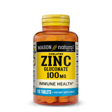 MASON NATURAL zinc 100 mg: tabletas; posible apoyo a la salud inmunitaria diaria.
