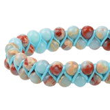 Detalle de cuentas jaspe imperial MASSIVE BEADS, pulsera elegante y serena