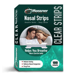 Massner parches nasales transparentes 100 unidades: mejoran la respiración nocturna discreta.