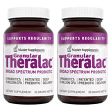 Master Supplements Theralac granulado en dos unidades para apoyo intestinal.