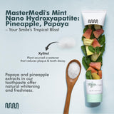 MasterMedi pasta nano-hidroxiapatita tubo: aplicación precisa para limpieza suave diaria