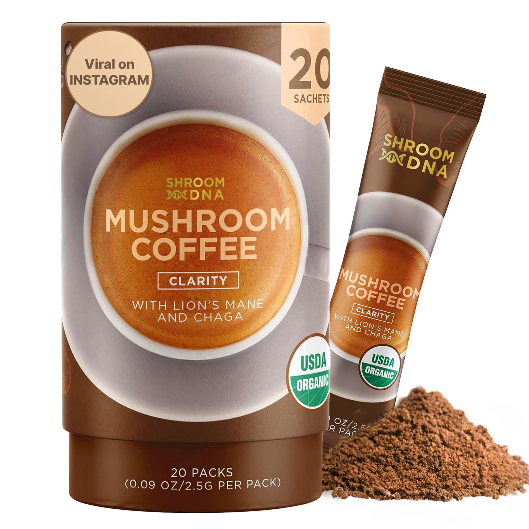MATCHA DNA ShroomDNA, taza de café hongo para empezar el día con energía.