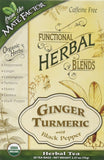Mate Factor bolsas de té con jengibre y cúrcuma para una bebida aromática y reconfortante.