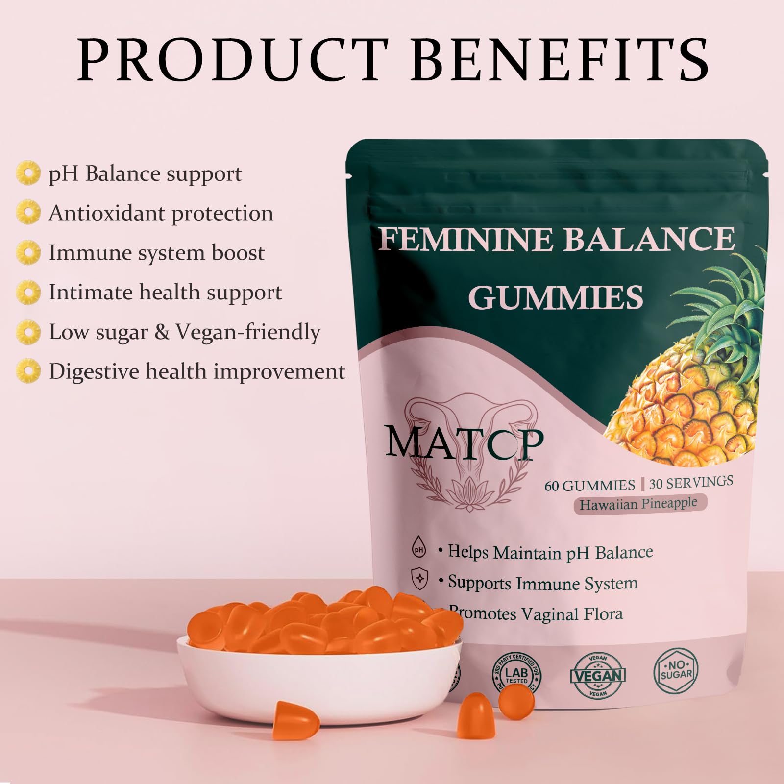 MATOP Balance gominolas con sabor piña, experiencia agradable.
