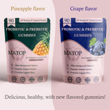 MATOP gomitas sin azúcar con sabor tropical y conveniencia diaria.