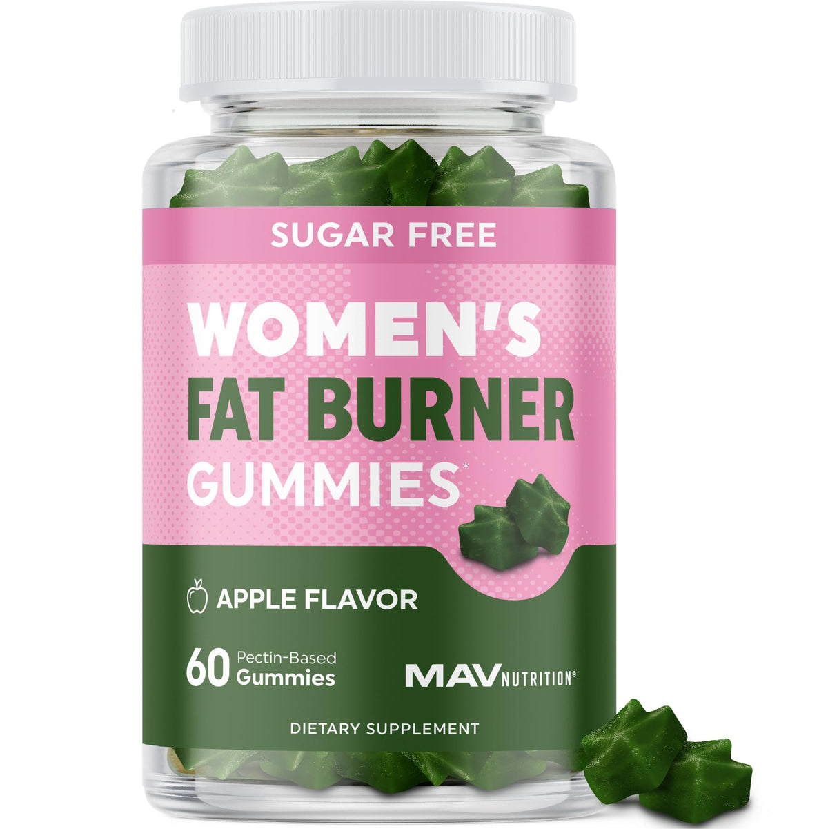 Gominolas MAV NUTRITION frasco: control de peso con té verde