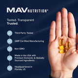 Etiqueta frontal destaca Omega-3 y D3 para energía diaria