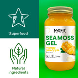 MAX FIT proceso limpio sin aditivos, gel natural y puro.