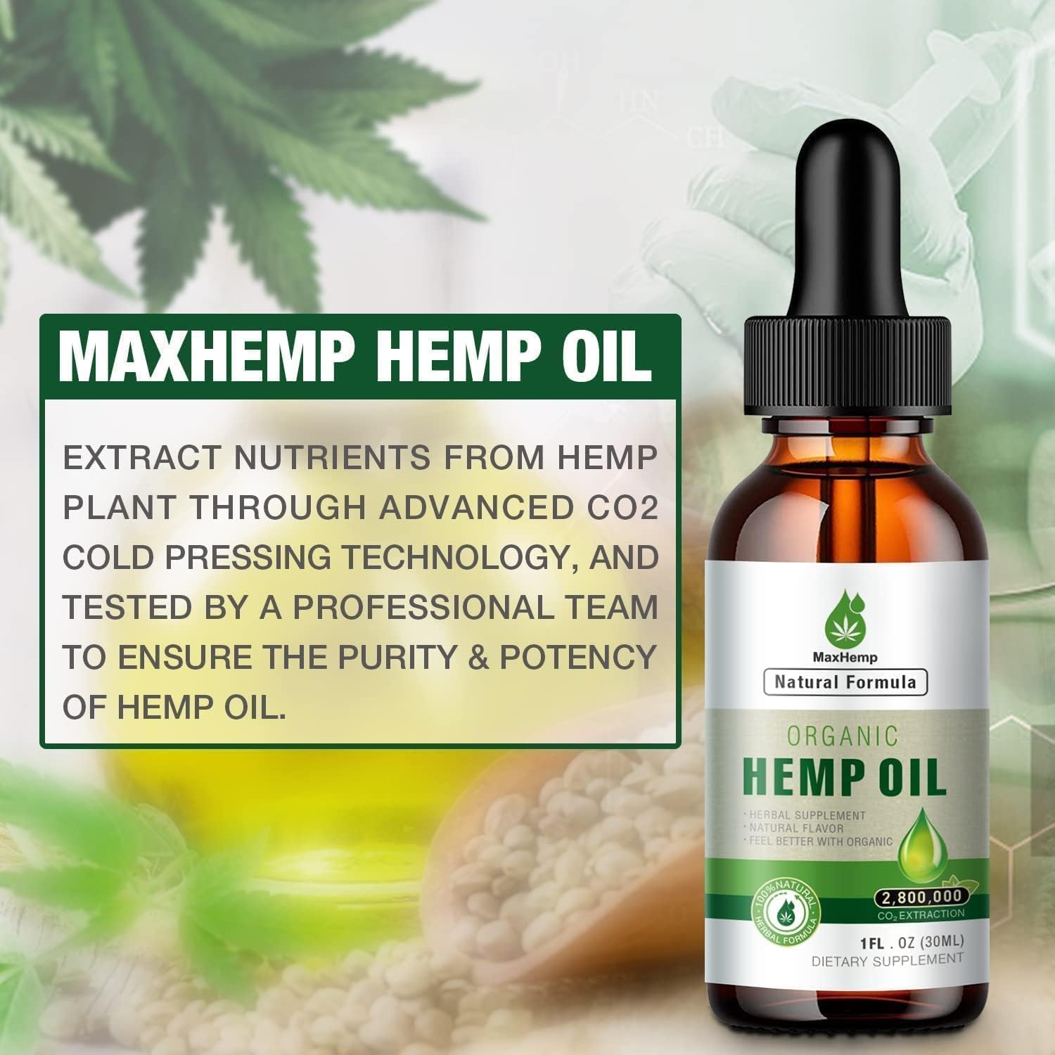 MaxHemp: presentación atractiva, ideal para regalo saludable.