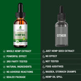 MaxHemp: envase de vidrio ámbar conserva frescura y autenticidad.