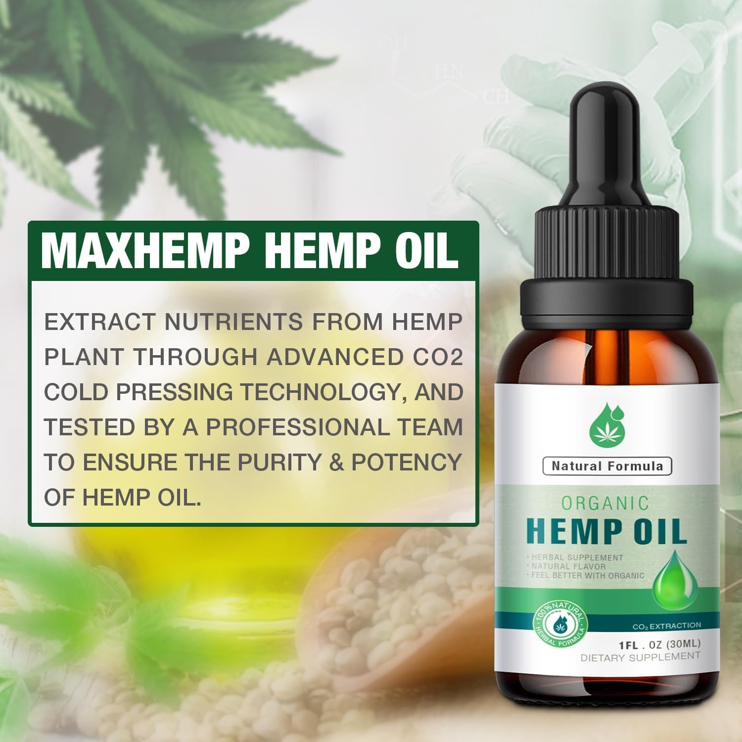 MaxHemp: aroma suave y natural en cada uso.