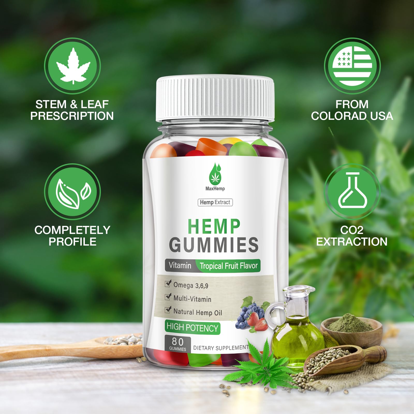 Empaque con dos paquetes MaxHemp para conveniencia y ahorro