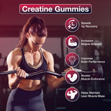 Gominolas de creatina Maxhemphealth sabor frambuesa, sabor agradable para complementar tu rutina.