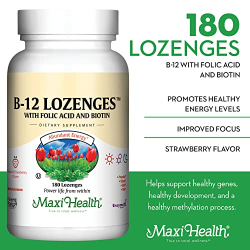 Maxi Health B12 sabor fresa disfrute diario