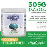 Maxi Health Collagen disolución rápida, sin grumos en bebidas frías
