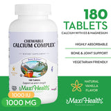  Maxi Health Dosis diaria: cuatro tabletas para calcio y magnesio.