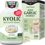 Maxi Health Kyolic Ajo Orgánico: tabletas para apoyo inmunitario diario