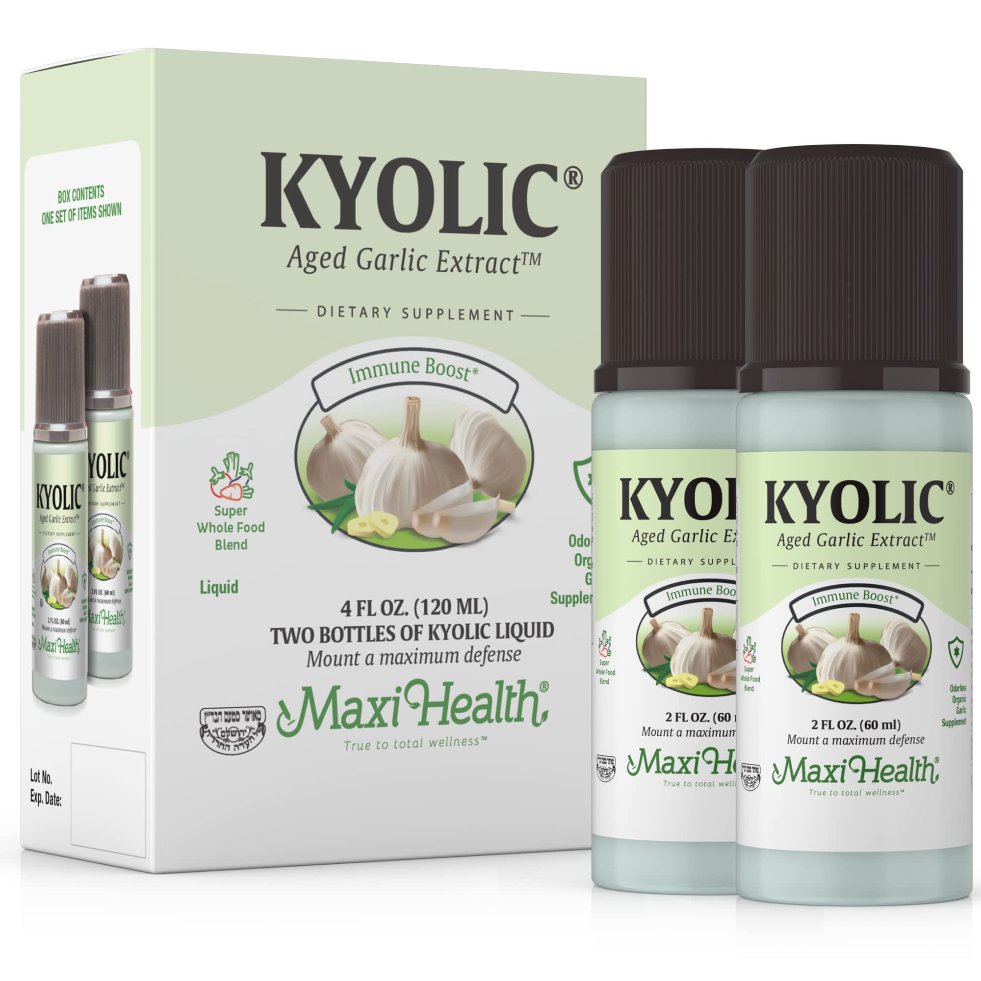 Kyolic líquido para la inmunidad sin olor, fácil de mezclar.