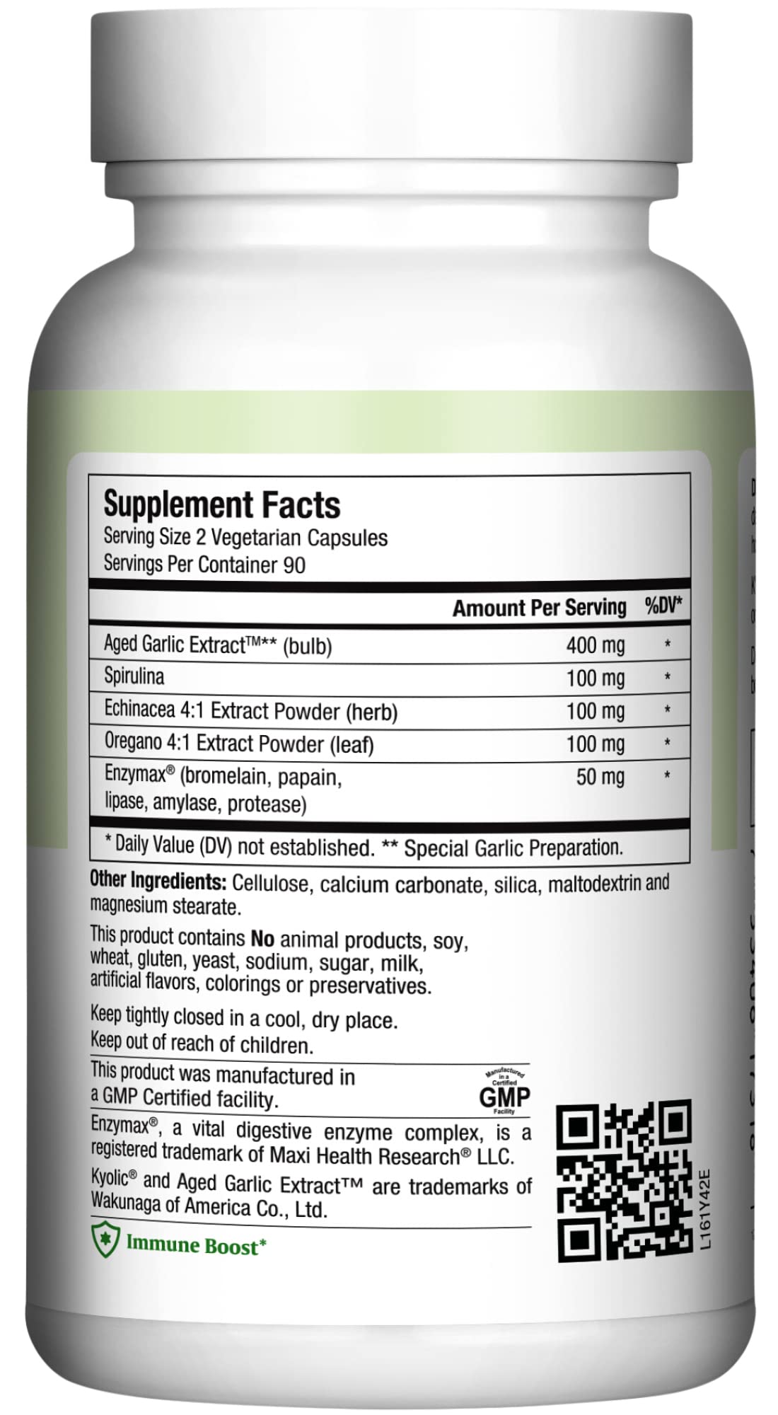 Maxi Biotic con espirulina para apoyo detox ligero.