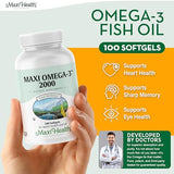 Cápsulas Maxi Health Omega-3 sin sabor para toma cómoda y sin regusto