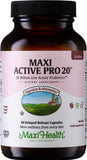Maxi Health Probiotics cápsulas digestivas para apoyo intestinal diario.