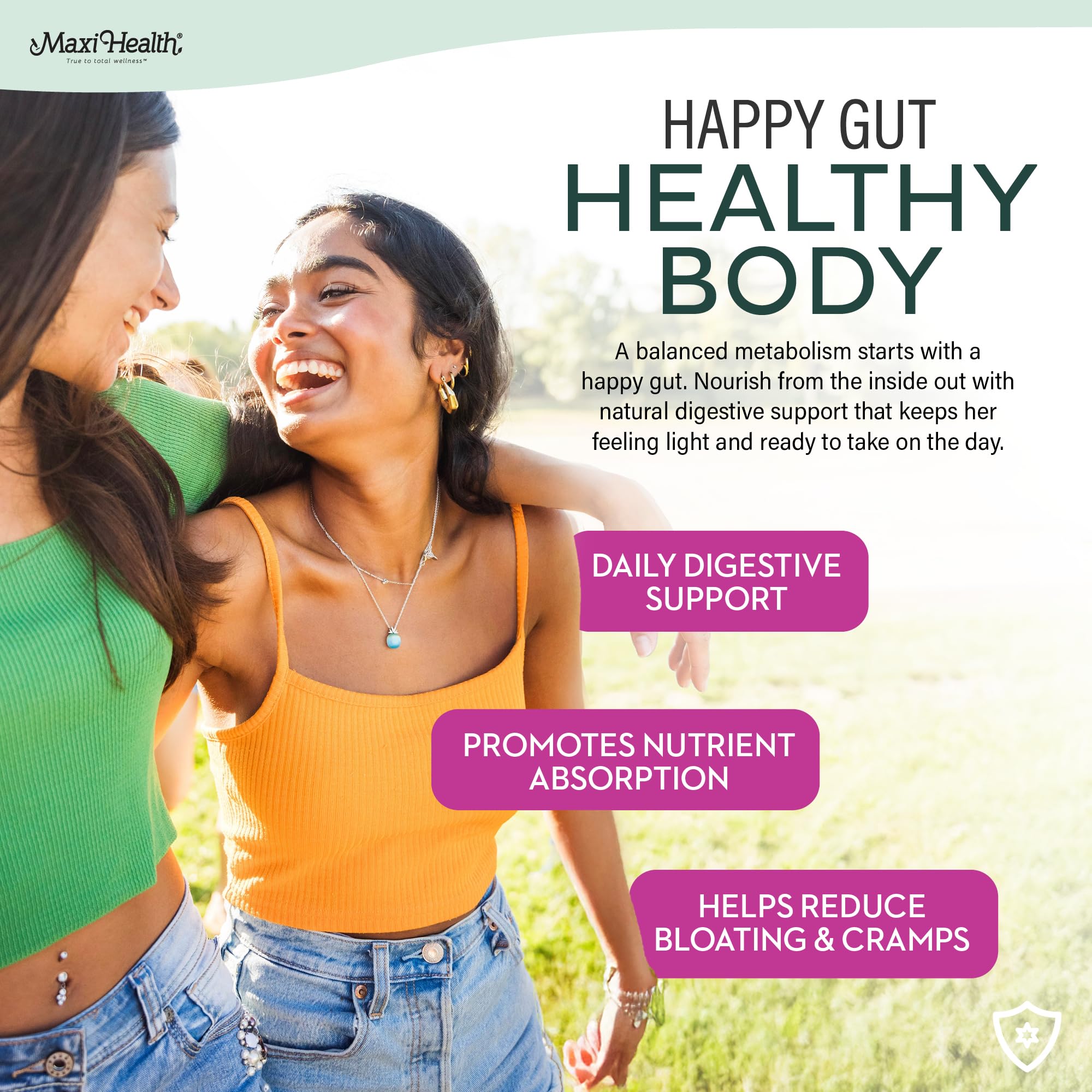 Maxi Health vitaminas adolescentes, enzimas digestivas para soporte diario