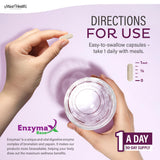 Detalle de la etiqueta Maxi Health con vitaminas esenciales