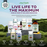 Presentación en caja Maxi Health, producto Kosher de 90 cápsulas