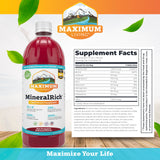 Maximum Living MineralRich minerales en primer plano para nutrición